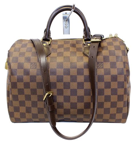 louis vuitton damier ebene speedy 30 with strap|louis Vuitton Speedy 30 crossbody.